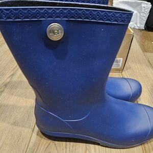 UGG Women's Blue Rain Boots Size 12